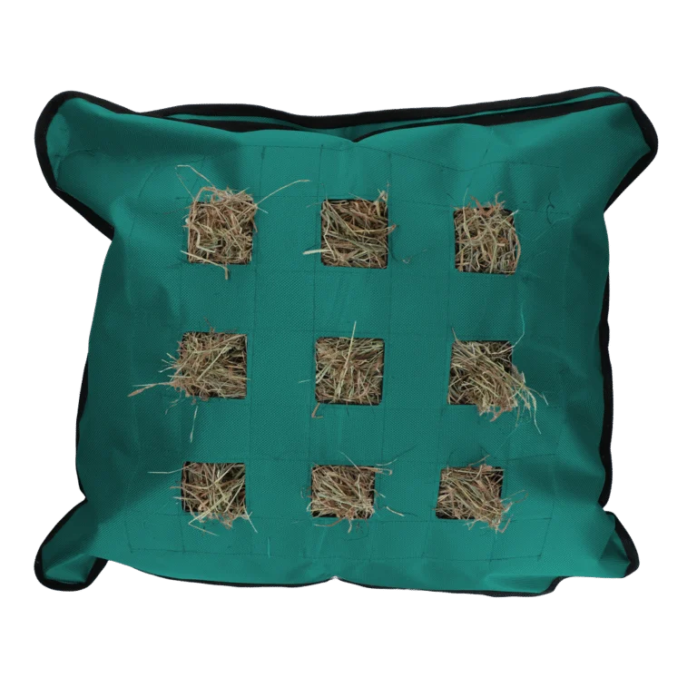 Worek na siano dla koni, kwadratowy, petrol, 62 x 55 cm – Excellent Horse Hay Pillow Slow Feeder