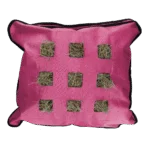 Worek na siano dla koni, kwadratowy, różowy, 62 x 55 cm – Excellent Horse Hay Pillow Slow Feeder