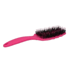 Szczotka do rozczesywania grzywy z włosiem z dzika, różowa – Excellent Horse Wave Brush - obrazek 3