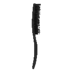 Szczotka do rozczesywania grzywy z włosiem dzika, czarna – Excellent Horse Wave Brush - obrazek 2