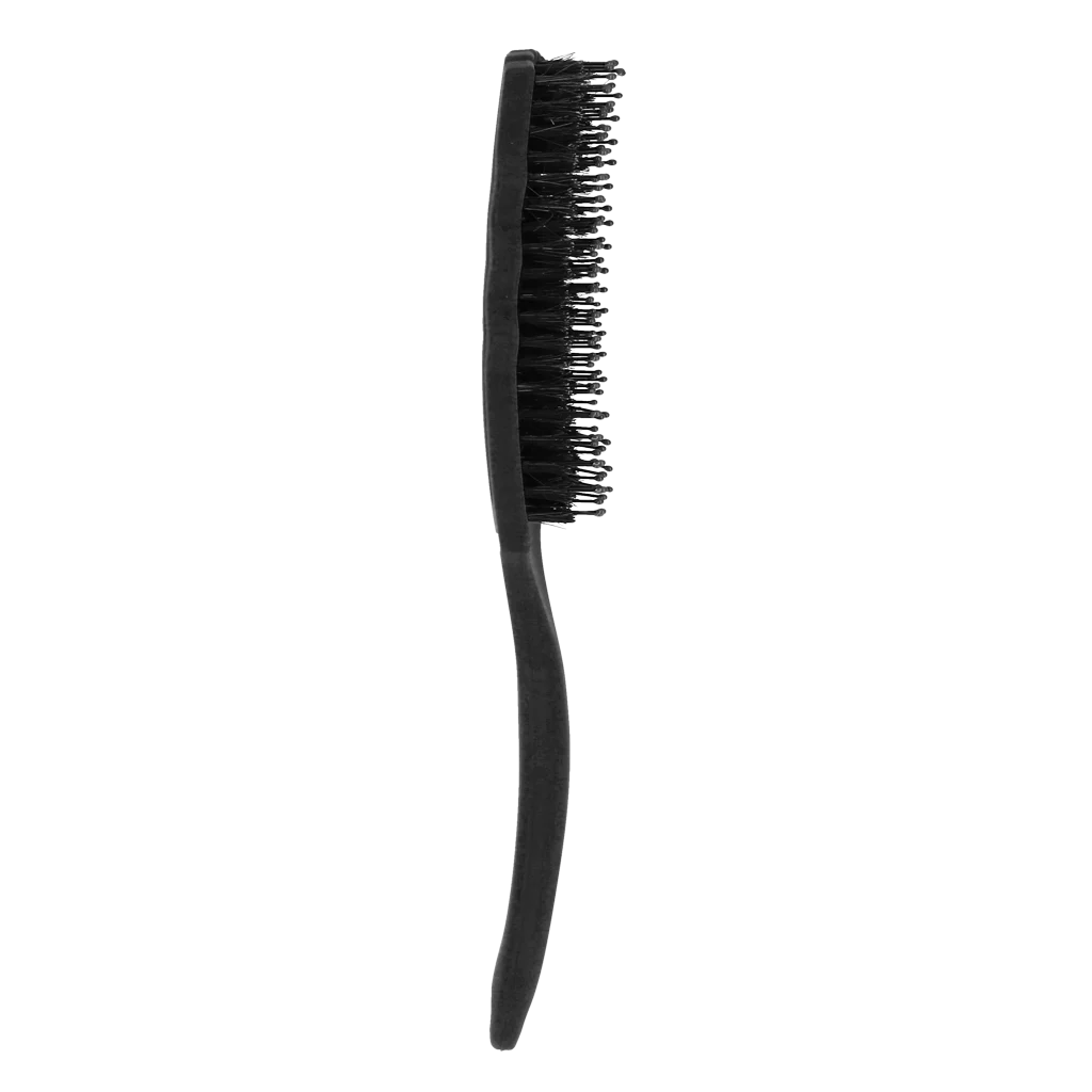 Szczotka do rozczesywania grzywy z włosiem dzika, czarna – Excellent Horse Wave Brush - obrazek 2