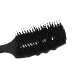 Szczotka do rozczesywania grzywy z włosiem dzika, czarna – Excellent Horse Wave Brush - obrazek 4