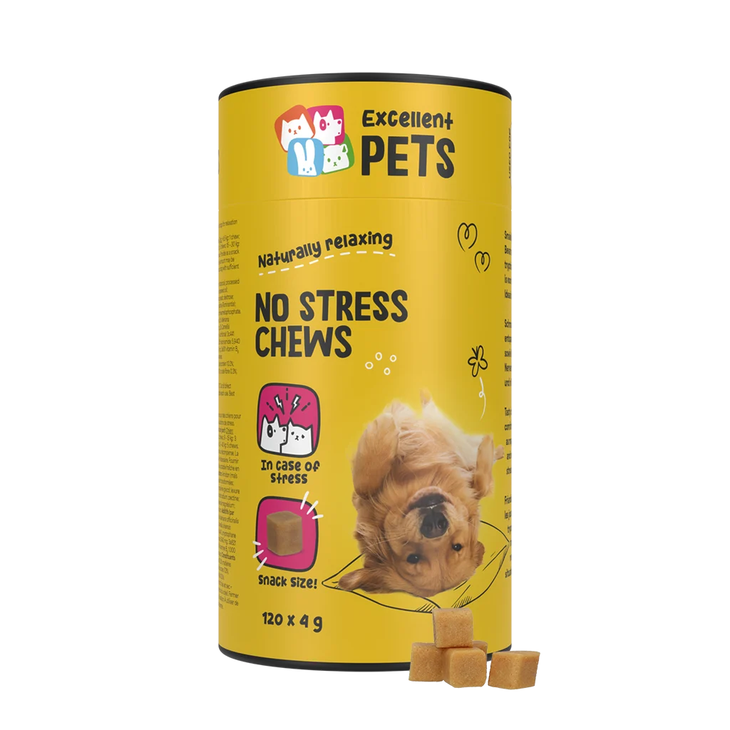 Miękkie przysmaki do żucia dla psów w stresujących sytuacjach, 120 sztuk – Excellent Pets No Stress Soft Chews - obrazek 1