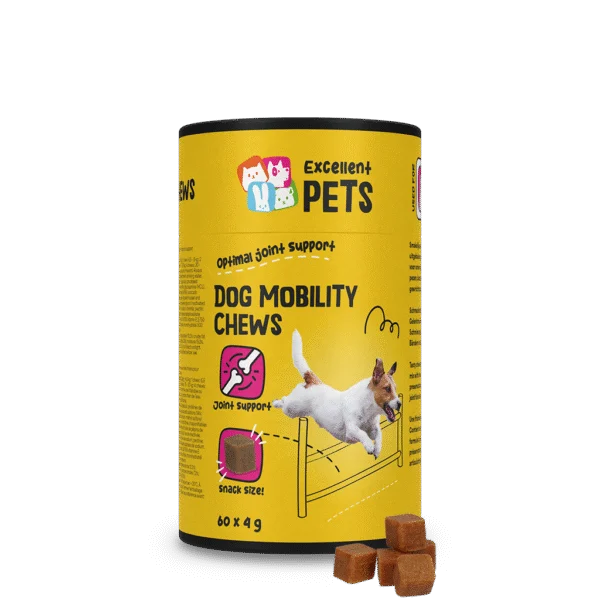 Przysmaki do żucia dla psów wspierające stawy, 60 sztuk – Excellent Pets Dog Mobility Soft Chews