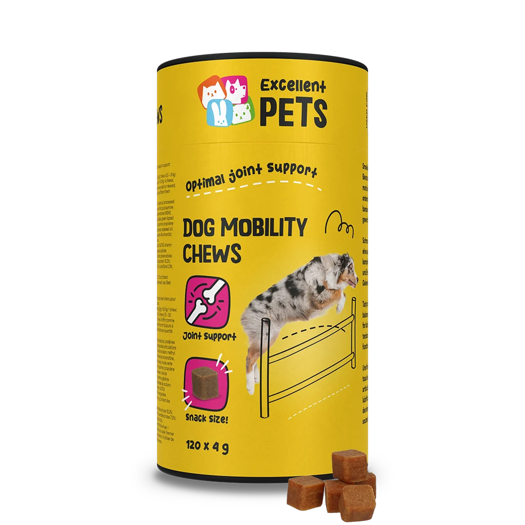 Przysmaki do żucia dla psa wspierające stawy, 120 sztuk – Excellent Pets Dog Mobility Soft Chews - obrazek 1