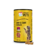 Suplement dla psa wspierający skórę i sierść, 60 miękkich przysmaków do żucia – Excellent Pets Skin & Coat Soft Chews