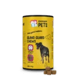 Przysmaki uzupełniające dla psów z prebiotykami i probiotykami, 60 sztuk – Excellent Pets Gland Guard Soft Chews
