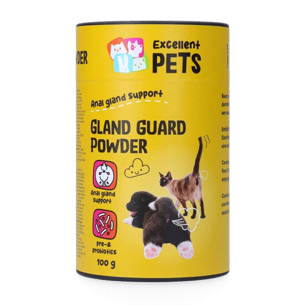 Suplement w proszku dla psów i kotów z prebiotykami i probiotykami – Excellent Pets Gland Guard Powder