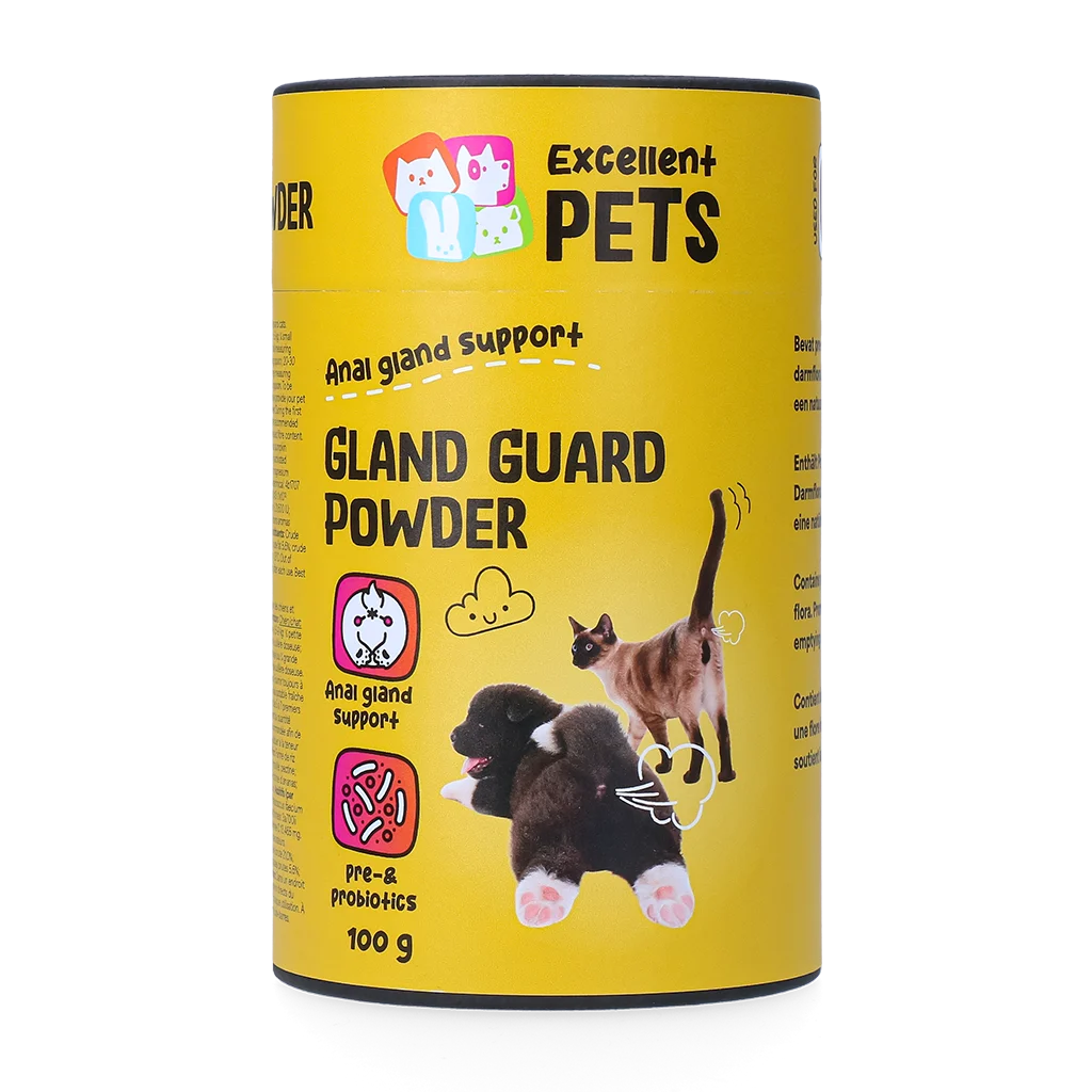 Suplement w proszku dla psów i kotów z prebiotykami i probiotykami – Excellent Pets Gland Guard Powder - obrazek 1