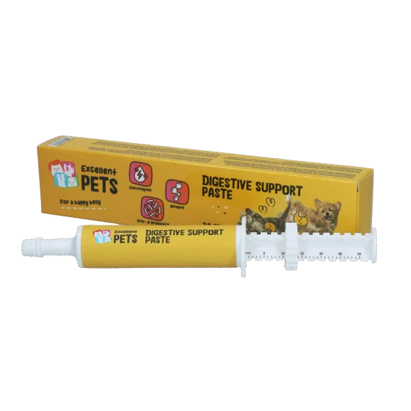Pasta wspomagająca trawienie dla zwierząt domowych z elektrolitami, 30 ml – Excellent Pets Digestive Support