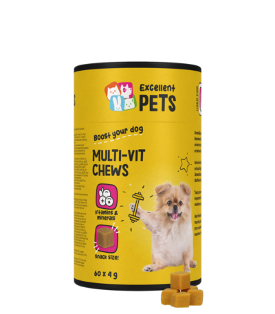 Multiwitaminowe gryzaki dla psów, 60 sztuk – Excellent Pets Multi-Vit Soft Chews