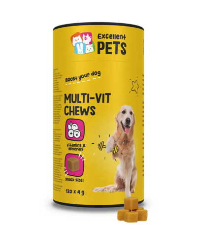 Przysmaki multivitaminowe dla psów, 120 sztuk – Excellent Pets Multi-Vit Soft Chews