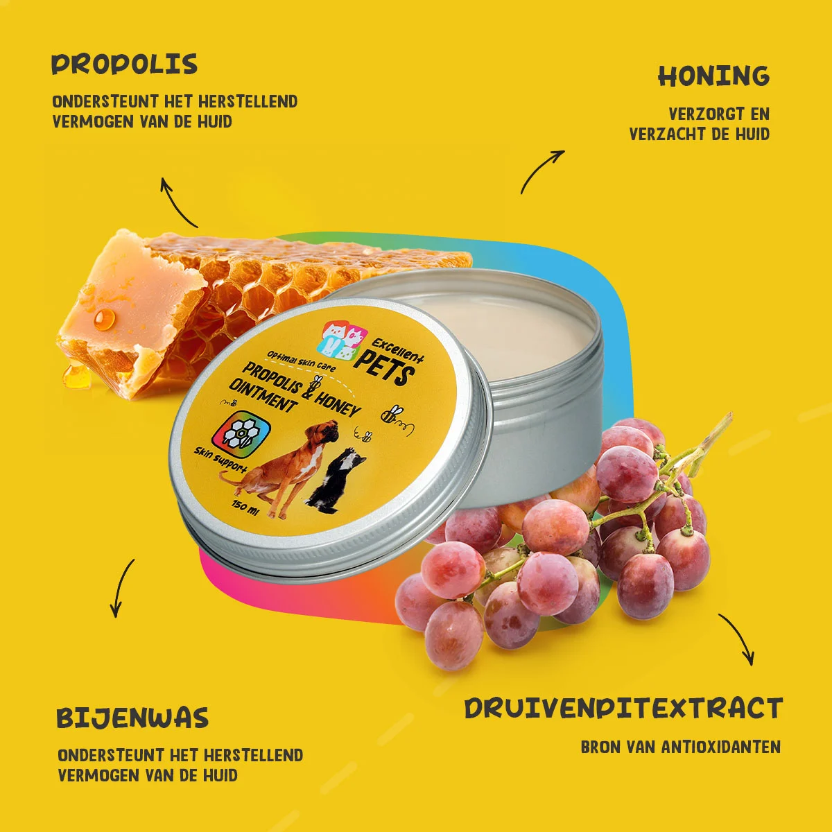 Maść do skóry z propolisem i miodem, 150 ml – Excellent Pets Propolis & Honey Ointment - obrazek 5