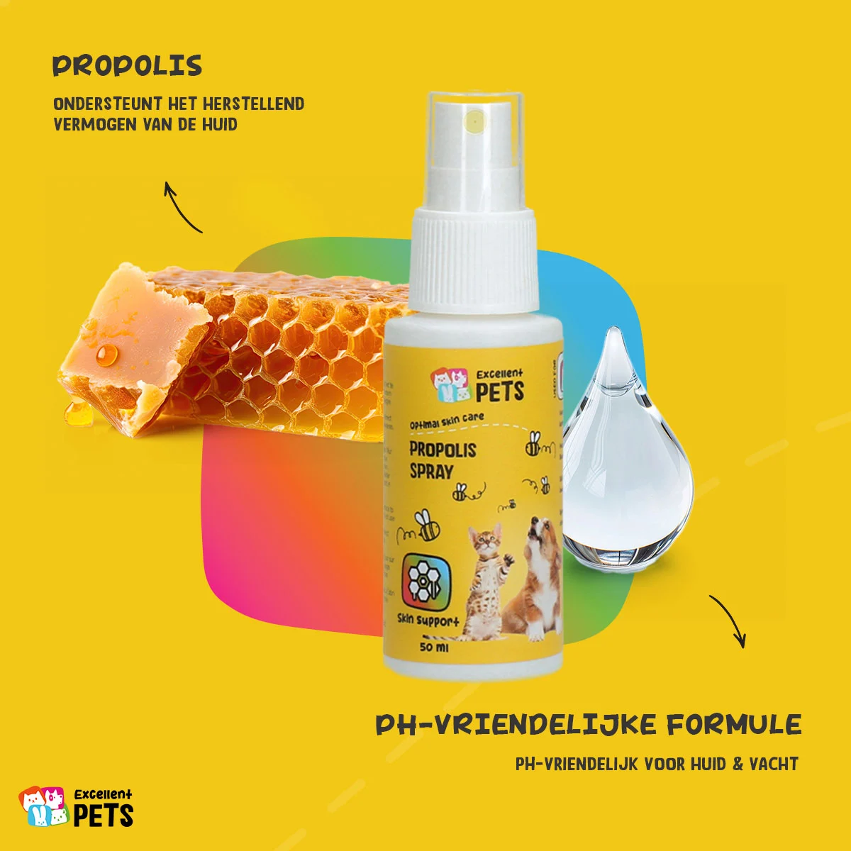 Spray do pielęgnacji skóry z propolisem, 50 ml – Excellent Pets Propolis Spray - obrazek 5