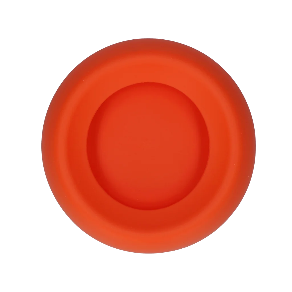 Silikonowa miska na karmę i wodę dla psów z krawędzią ograniczającą rozchlapywanie, 300 ml, pomarańczowa – Excellent Pets No-Spill Bowl - obrazek 2