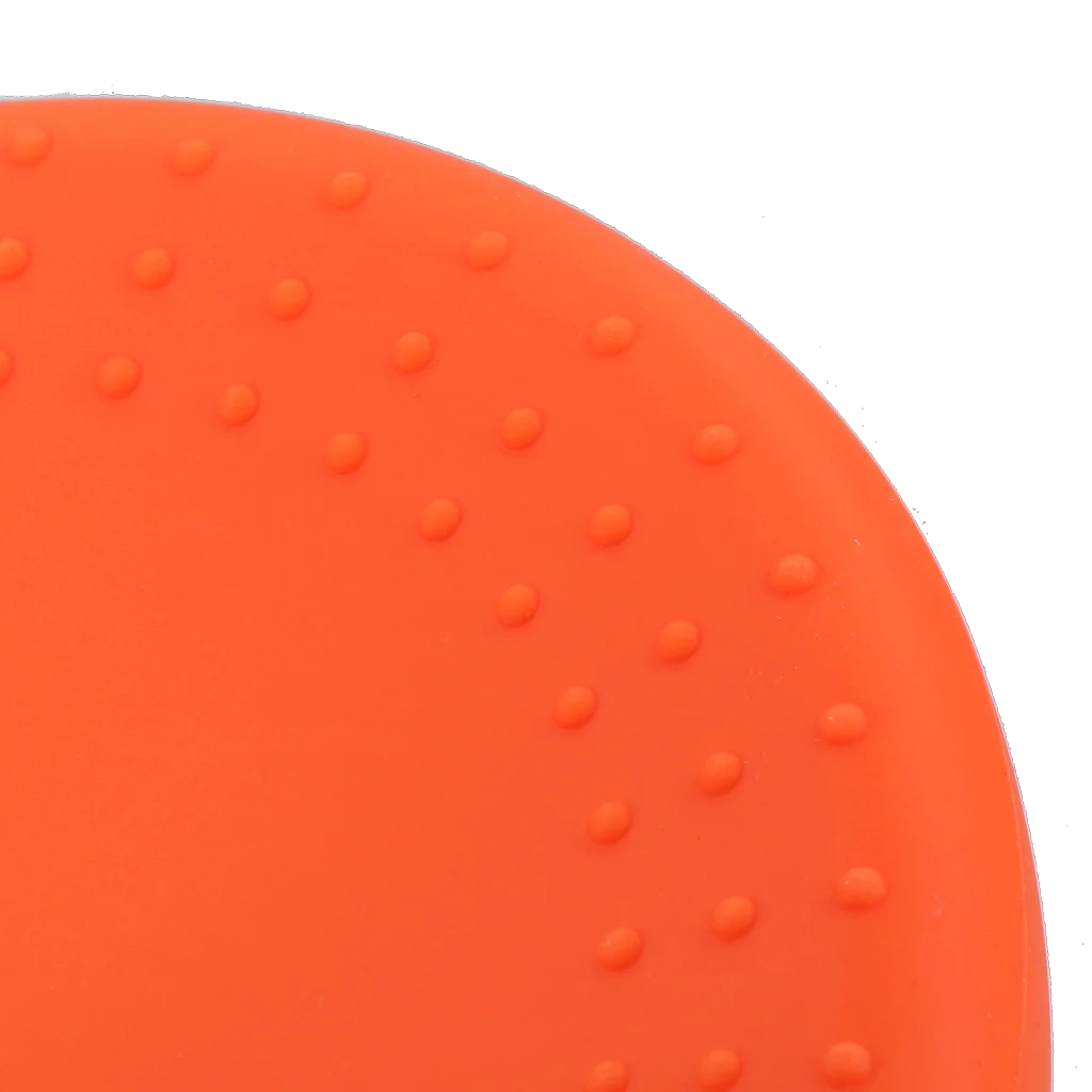 Silikonowa miska na karmę i wodę dla psów z krawędzią ograniczającą rozchlapywanie, 300 ml, pomarańczowa – Excellent Pets No-Spill Bowl - obrazek 4