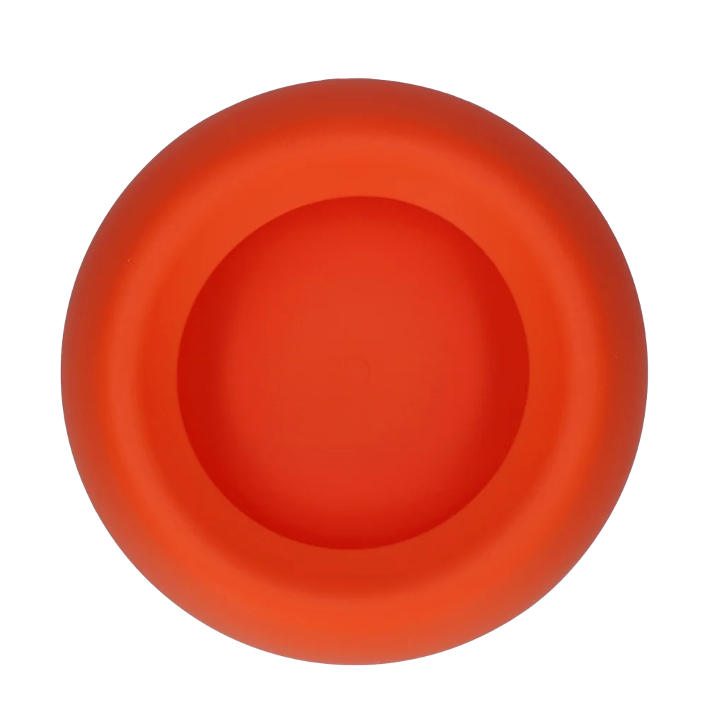Silikonowa miska dla psa na karmę i wodę z rantem przeciwrozlewowym, 800 ml, pomarańczowa – Excellent Pets No-Spill Bowl - obrazek 2