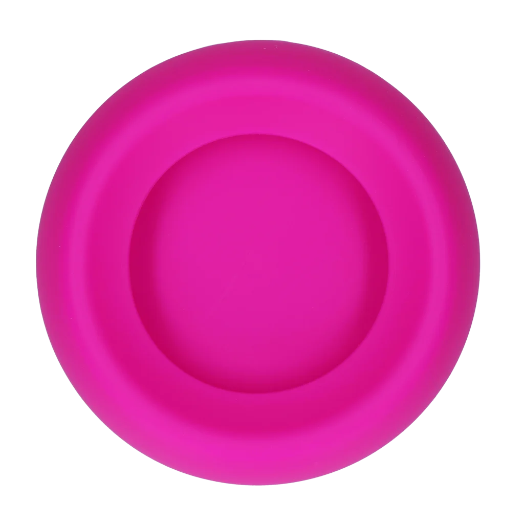 Silikonowa miska dla psa na karmę i wodę z rantem przeciwrozlewowym, 300 ml, różowa – Excellent Pets No-Spill Bowl - obrazek 2