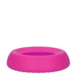 Silikonowa miska dla psa na karmę i wodę z rantem przeciwrozlewowym, 300 ml, różowa – Excellent Pets No-Spill Bowl - obrazek 3