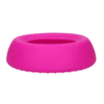 Silikonowa miska na karmę i wodę dla psów z rantem ograniczającym rozchlapywanie, 800 ml, różowa – Excellent Pets No-Spill Bowl - obrazek 3