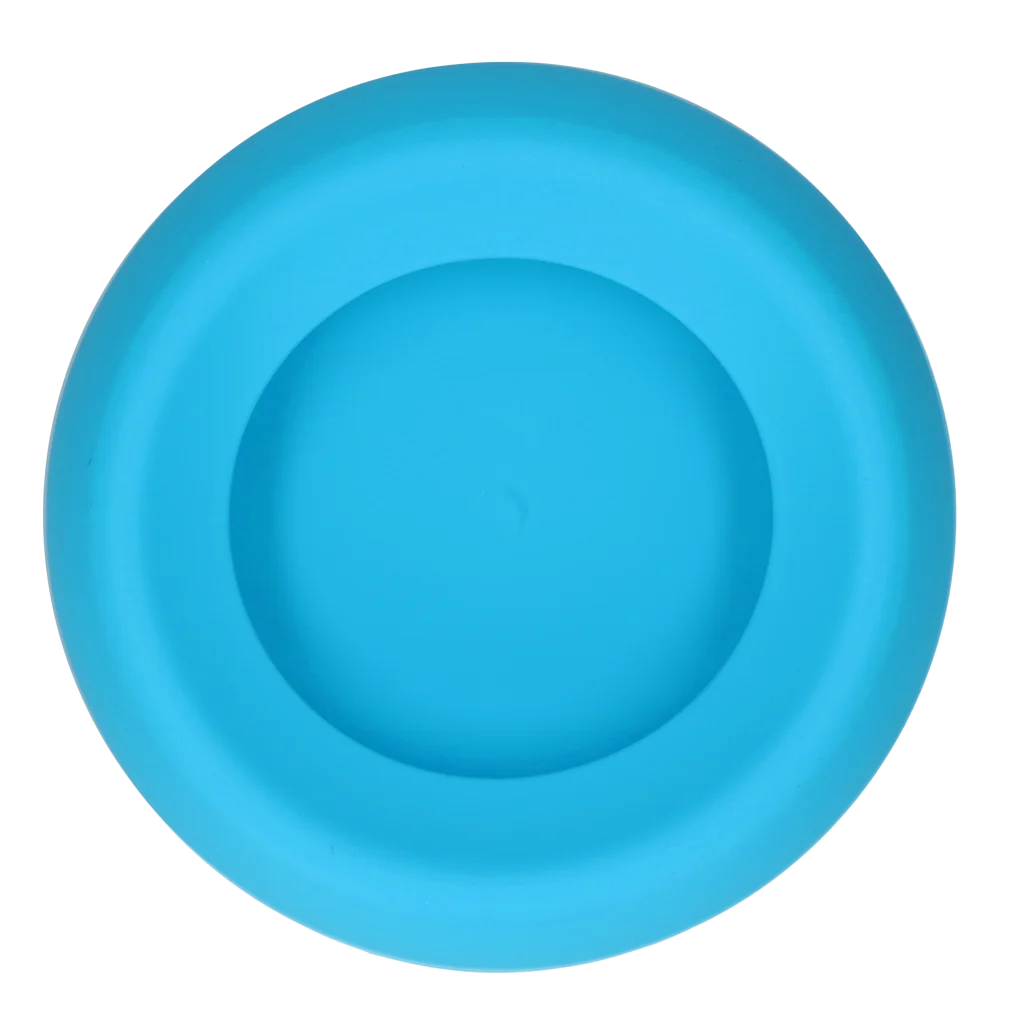 Silikonowa miska dla psów na karmę i wodę z rantem ograniczającym rozlewanie, 300 ml, niebieska – Excellent Pets No-Spill Bowl - obrazek 2