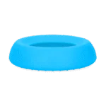Silikonowa miska dla psów na karmę i wodę z rantem ograniczającym rozlewanie, 300 ml, niebieska – Excellent Pets No-Spill Bowl - obrazek 3
