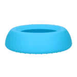 Silikonowa miska dla psów na karmę i wodę z rantem ograniczającym rozlewanie, 800 ml, niebieska – Excellent Pets No-Spill Bowl - obrazek 3