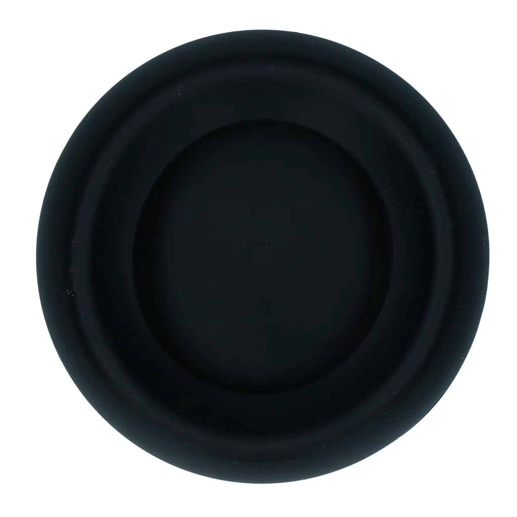 Silikonowa miska dla psa na karmę i wodę z rantem zapobiegającym rozchlapywaniu, 300 ml, antracytowa – Excellent Pets No-Spill Bowl - obrazek 2