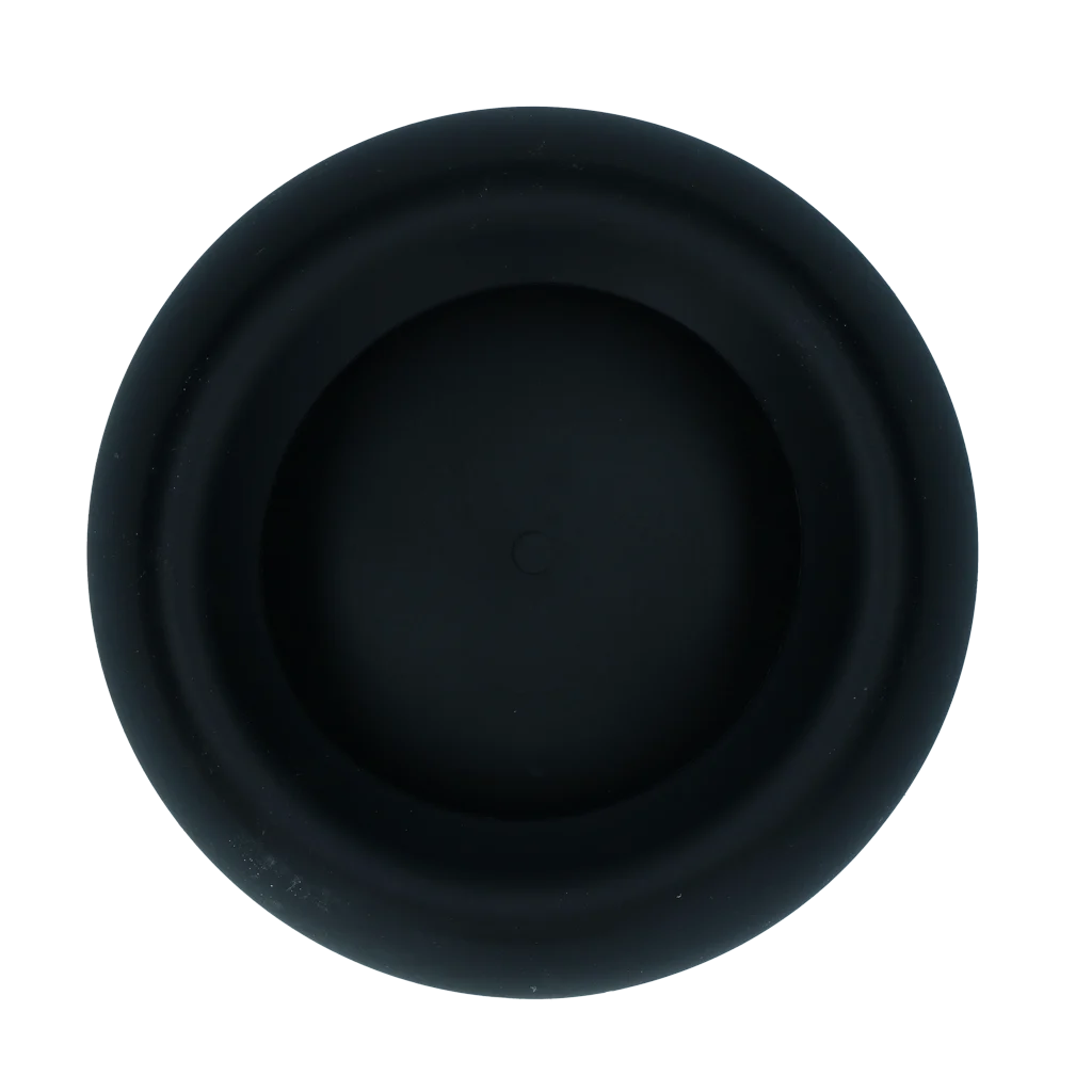 Silikonowa miska dla psa na karmę i wodę z rantem zapobiegającym rozchlapywaniu, 800 ml, antracytowa – Excellent Pets No-Spill Bowl - obrazek 2
