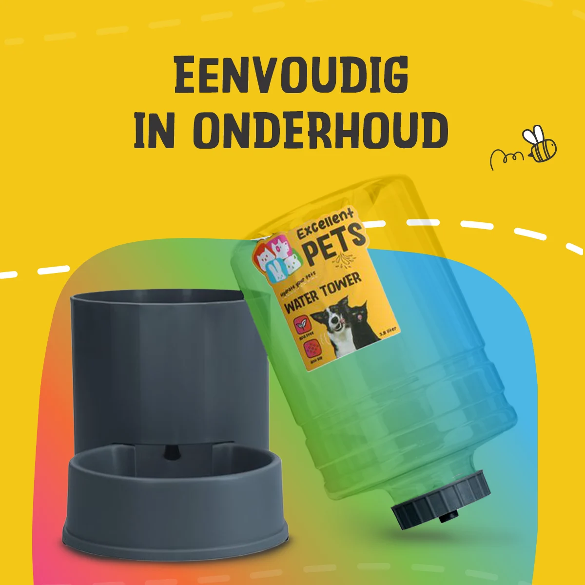Wieża pojąca z miską 3,8 l – Excellent Pets Water Tower - obrazek 4