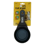 Szufelka do paszy z klipsem zamykającym, 1 kubek – Excellent Pets Clip Scoop