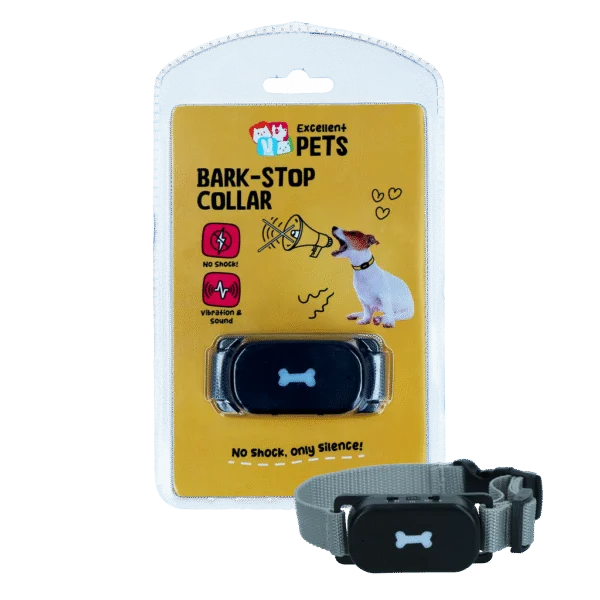 Obroża antyszczekowa z sygnałem dźwiękowym i wibracją – Excellent Pets Bark-Stop Collar