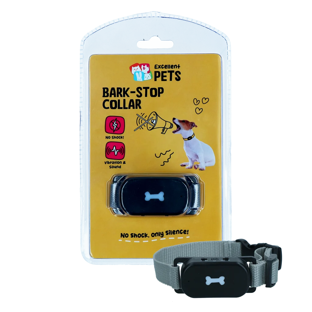 Obroża antyszczekowa z sygnałem dźwiękowym i wibracją – Excellent Pets Bark-Stop Collar - obrazek 1