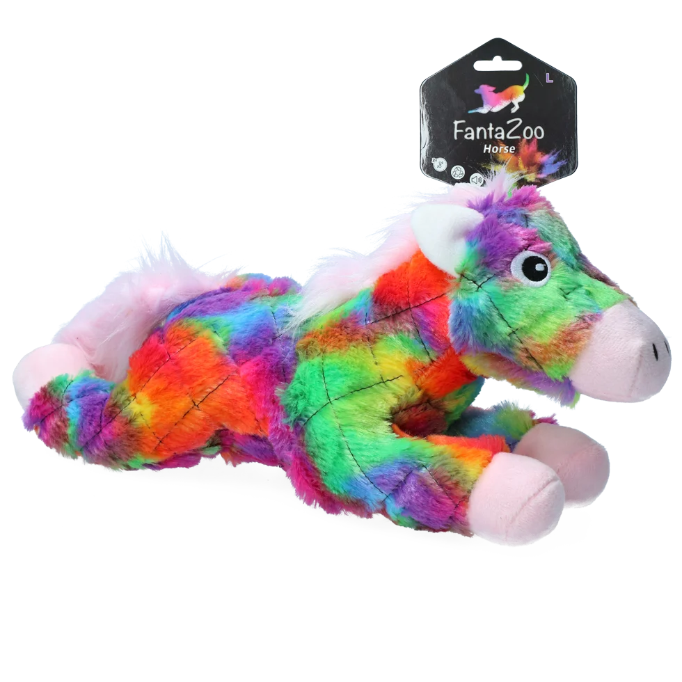 Pluszowa zabawka dla psa Koń z piszczałką, L, 32 x 16 cm – FantaZoo Horse - obrazek 1