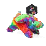 Pluszowa zabawka dla psa z materiału z recyklingu, z piszczałką, M, 23 x 13 cm – FantaZoo Bunny