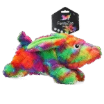Pluszowa zabawka dla psa z materiału z recyklingu i piszczałką, L, 32 x 16 cm – FantaZoo Bunny