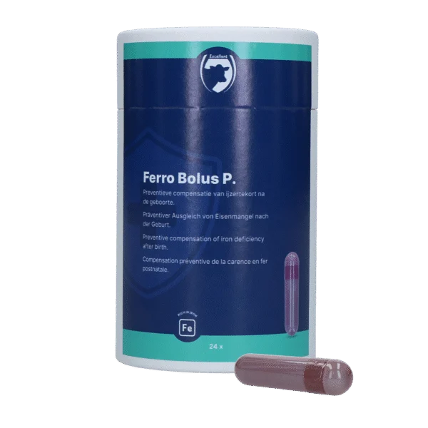Bolus żelazowy dla cieląt, 24 x 8,5 g – Excellent Ferro Bolus P