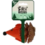 Zabawka myszka dla kota z szyszki i filcu z Madnip, pomarańczowa, 8 cm – Forest Friends Mouse
