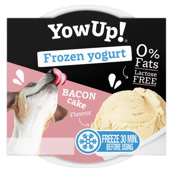 Mrożona przekąska jogurtowa dla psów i kotów, Bacon Cake, 110 g – YowUp! Frozen Yoghurt Bacon Cake