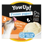 Mrożony jogurt dla psów i kotów z tartarem z łososia, 110 g – YowUp! Frozen Yoghurt Salmon Tartar