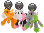 Pluszowa zabawka dla psa w kształcie hipopotama z 5 piszczałkami, 22 x 22 cm – Fuzzle - obrazek 4