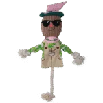 Zabawka do przeciągania Strach na wróble z szeleszczącym tułowiem i sznurem – Garden Paws Scarecrow Scary Harry M - obrazek 2