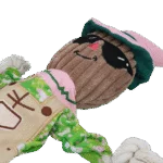 Zabawka do przeciągania Strach na wróble z szeleszczącym tułowiem i sznurem – Garden Paws Scarecrow Scary Harry M - obrazek 4