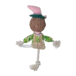 Zabawka do przeciągania w kształcie stracha na wróble ze szeleszczącym tułowiem i sznurem – Garden Paws Scarecrow Scary Harry S - obrazek 3