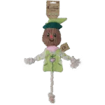 Zabawka do przeciągania – strach na wróble z szeleszczącym tułowiem i sznurem – Garden Paws Scarecrow Indy Fields M
