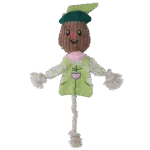 Zabawka do przeciągania – strach na wróble z szeleszczącym tułowiem i sznurem – Garden Paws Scarecrow Indy Fields M - obrazek 2