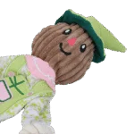 Zabawka do przeciągania – strach na wróble z szeleszczącym tułowiem i sznurem – Garden Paws Scarecrow Indy Fields M - obrazek 4