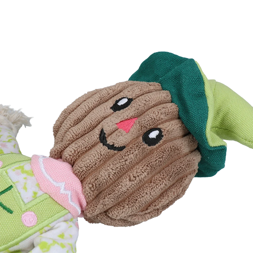 Zabawka do przeciągania Strach na wróble z szeleszczącym tułowiem i liną – Garden Paws Scarecrow Indy Fields S - obrazek 4