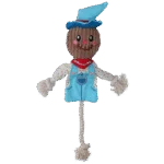 Zabawka do przeciągania Strach na wróble z szeleszczącym tułowiem i liną – Garden Paws Scarecrow Calvin Crow M - obrazek 2