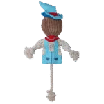Zabawka do przeciągania Strach na wróble z szeleszczącym tułowiem i liną – Garden Paws Scarecrow Calvin Crow M - obrazek 3